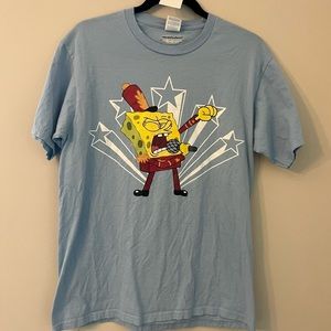 Nickelodeon Blue SpongeBob Band Geeks Short Sleeve Tee